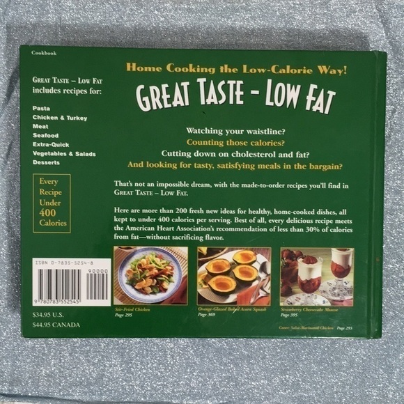 TIME Life Books - Great Taste Low Fat - Hardcover Cookbook 1997 - Picture 9 of 12